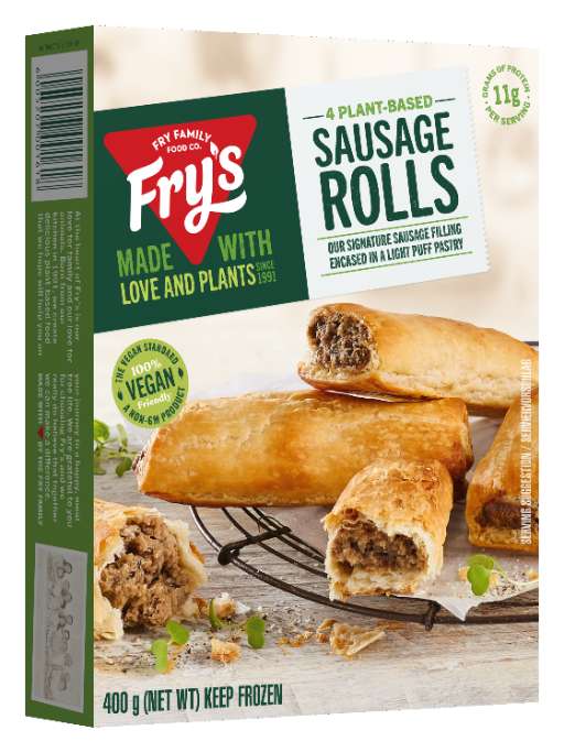 Fry's Meat Free 4 Sausage Rolls 400g x 6 units