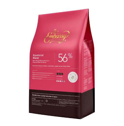 Equatorial Blend 56% Dark Choc Couverture (4x2.5kg)