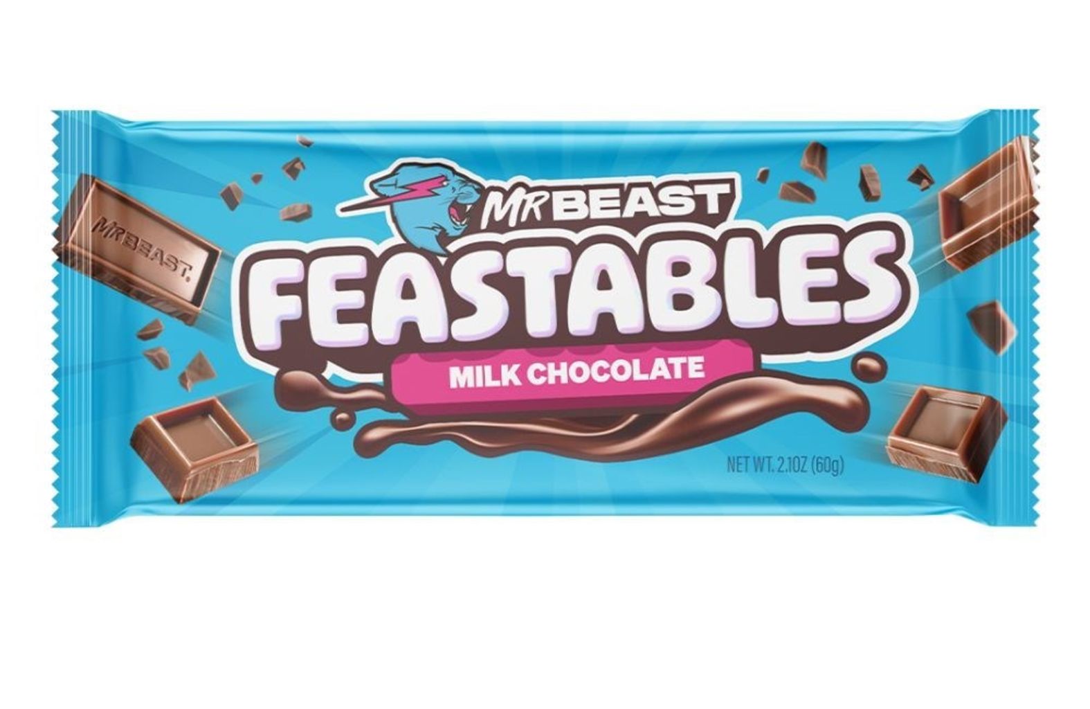 Feastables MrBeast Milk Chocolate Bar 60g x10 - Inner of 10