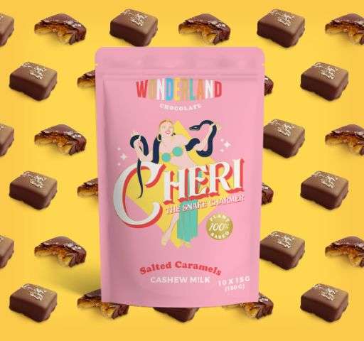 Cheri The Snake Charmer Salted Caramels 150g x 10 pack